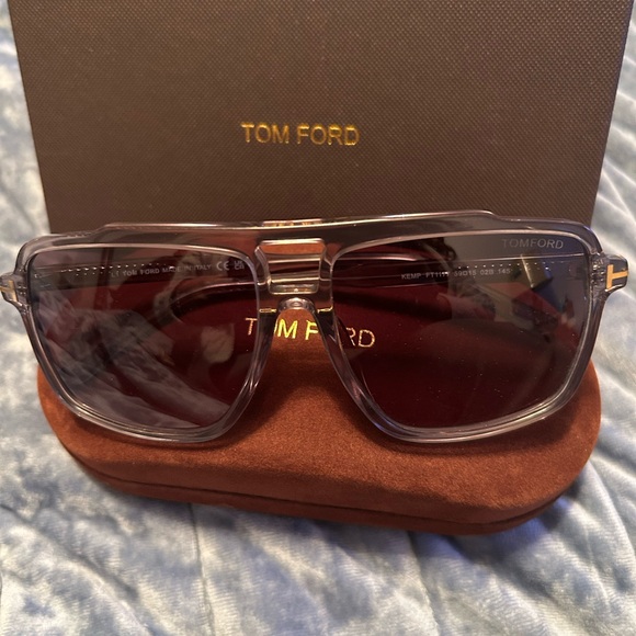 Tom Ford Transparent Gray Sunglasses
